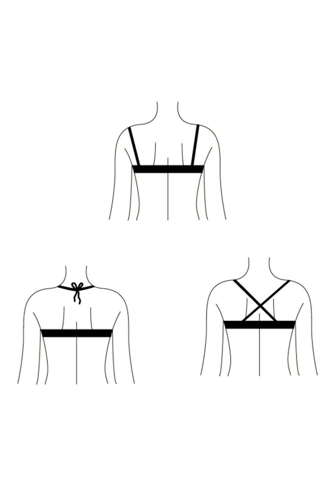 Bikini busto grande estampado negro-2