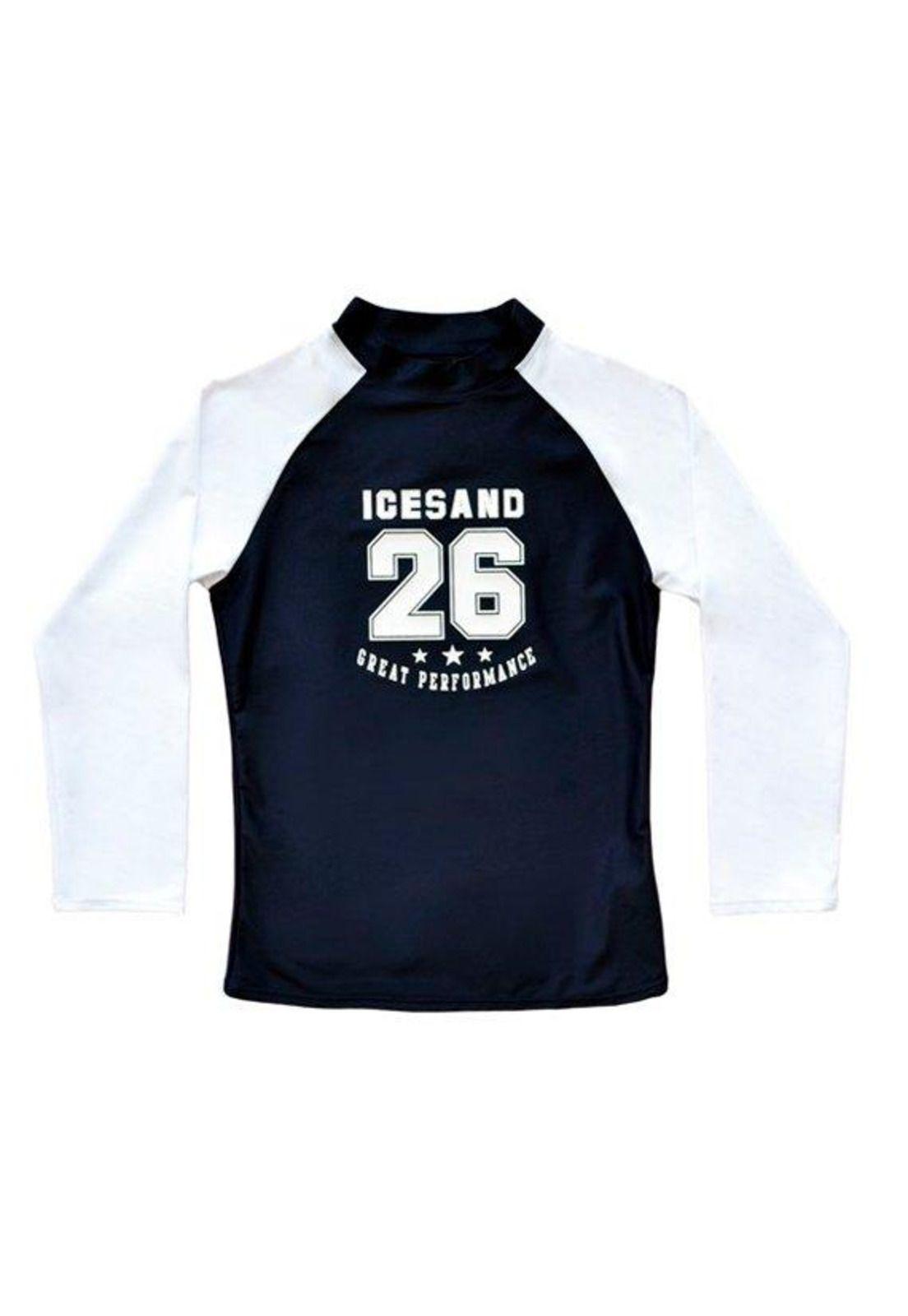 Polera para niño con protección UV azul-0