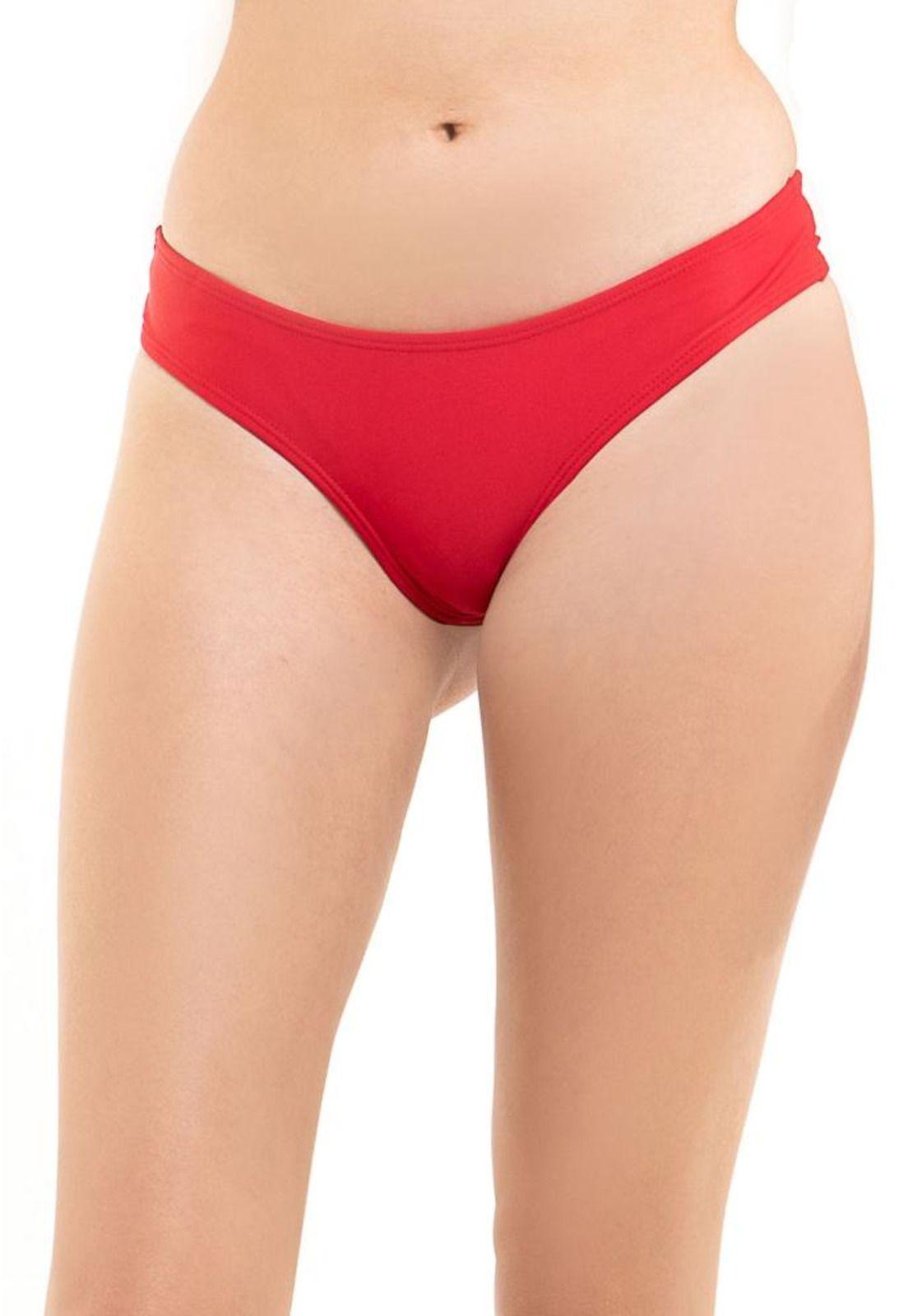 Bikini calzón colales culote rojo-0