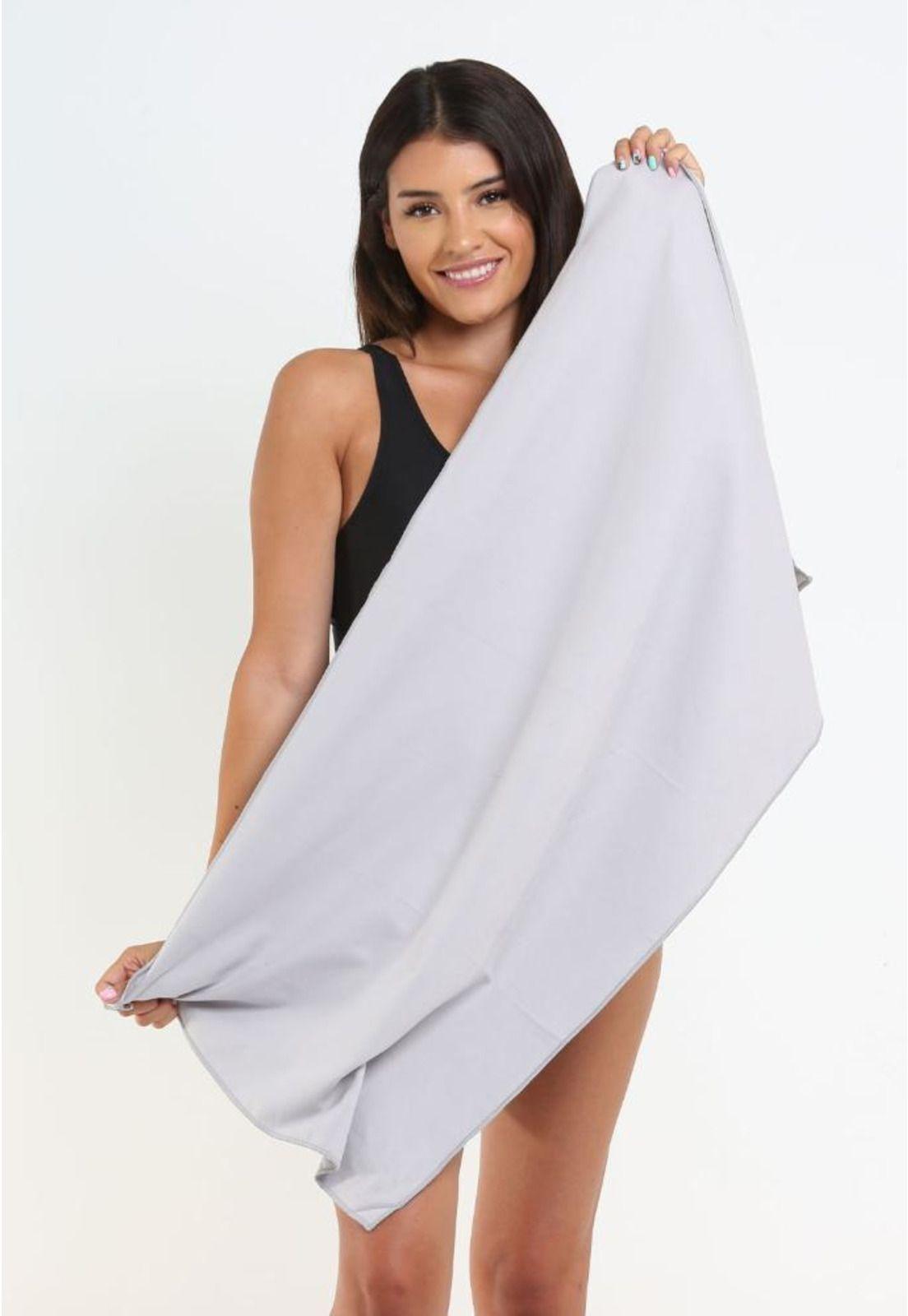 Toalla de microfibra chica 100 x 50 cm gris-2