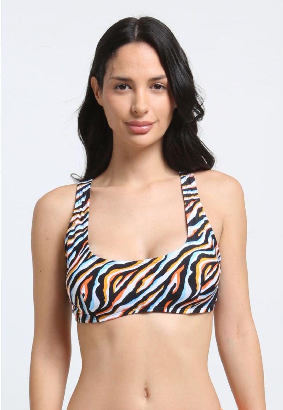 Bikini básico copa C estampado naranja-0