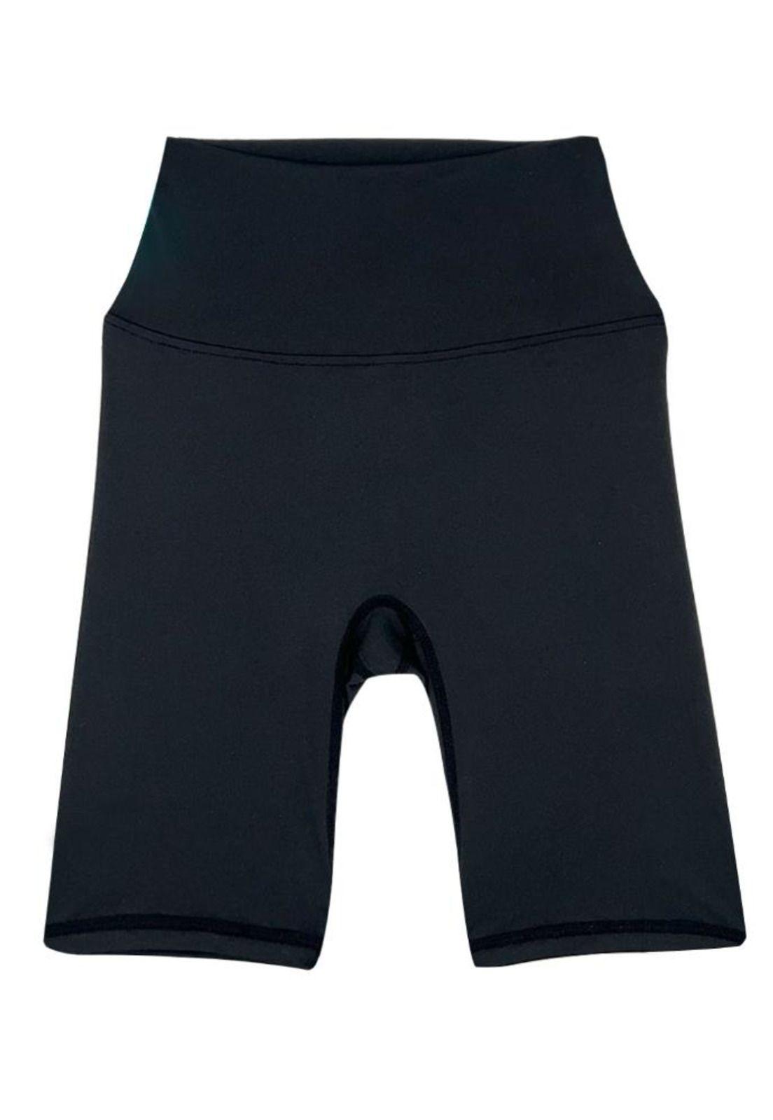Calza Biker Efecto Push Up Negra-2