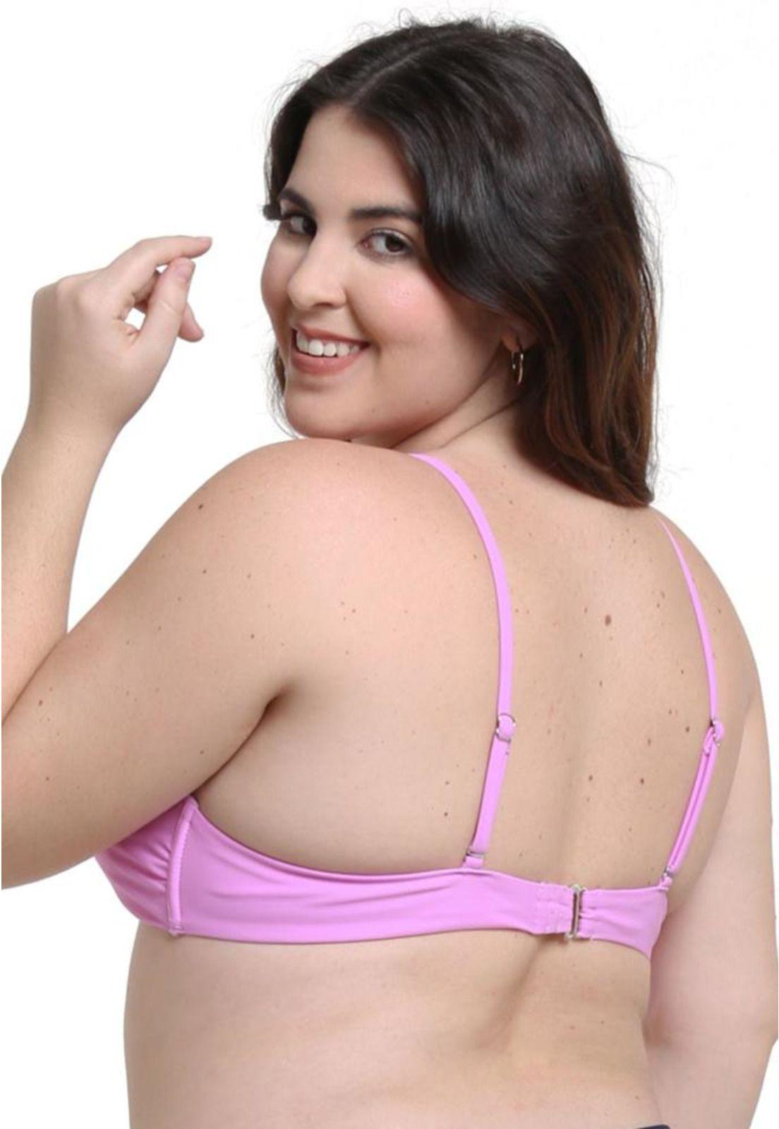 Bikini triangulo con nudo lila-1