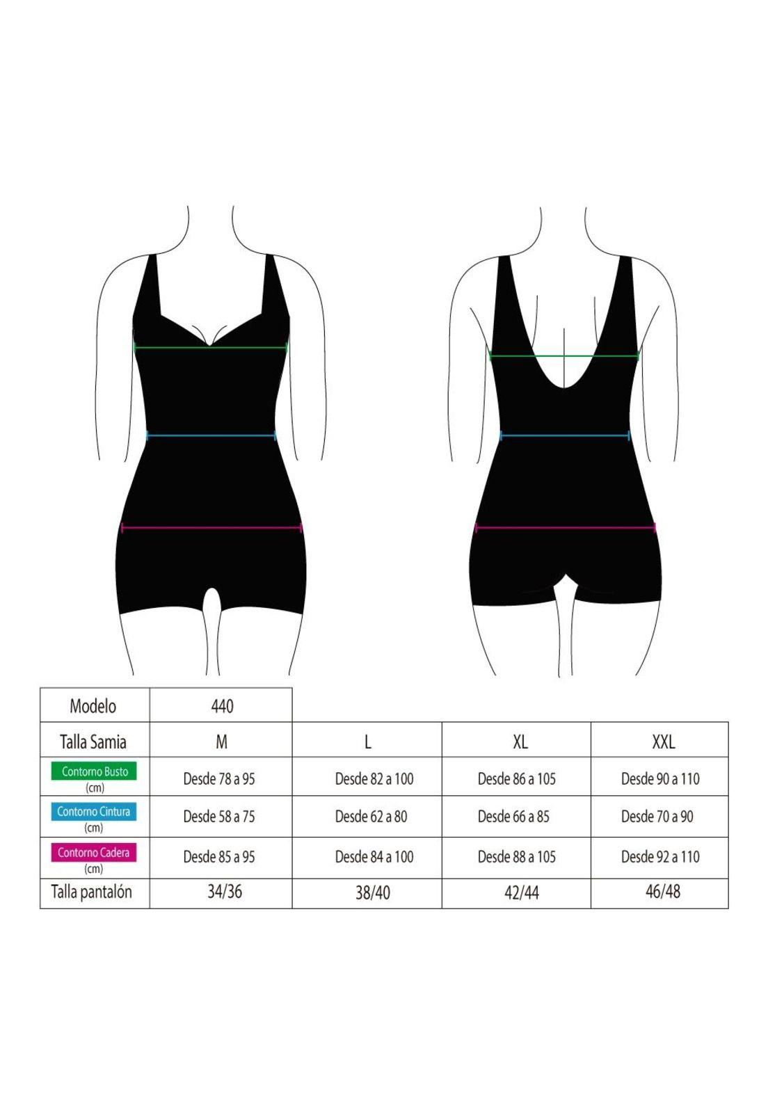 Traje de baño deportivo con piernas negro-3