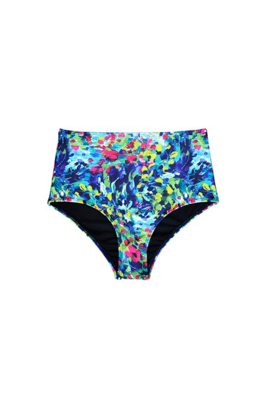 Bikini pin up clásico estampado verde-0