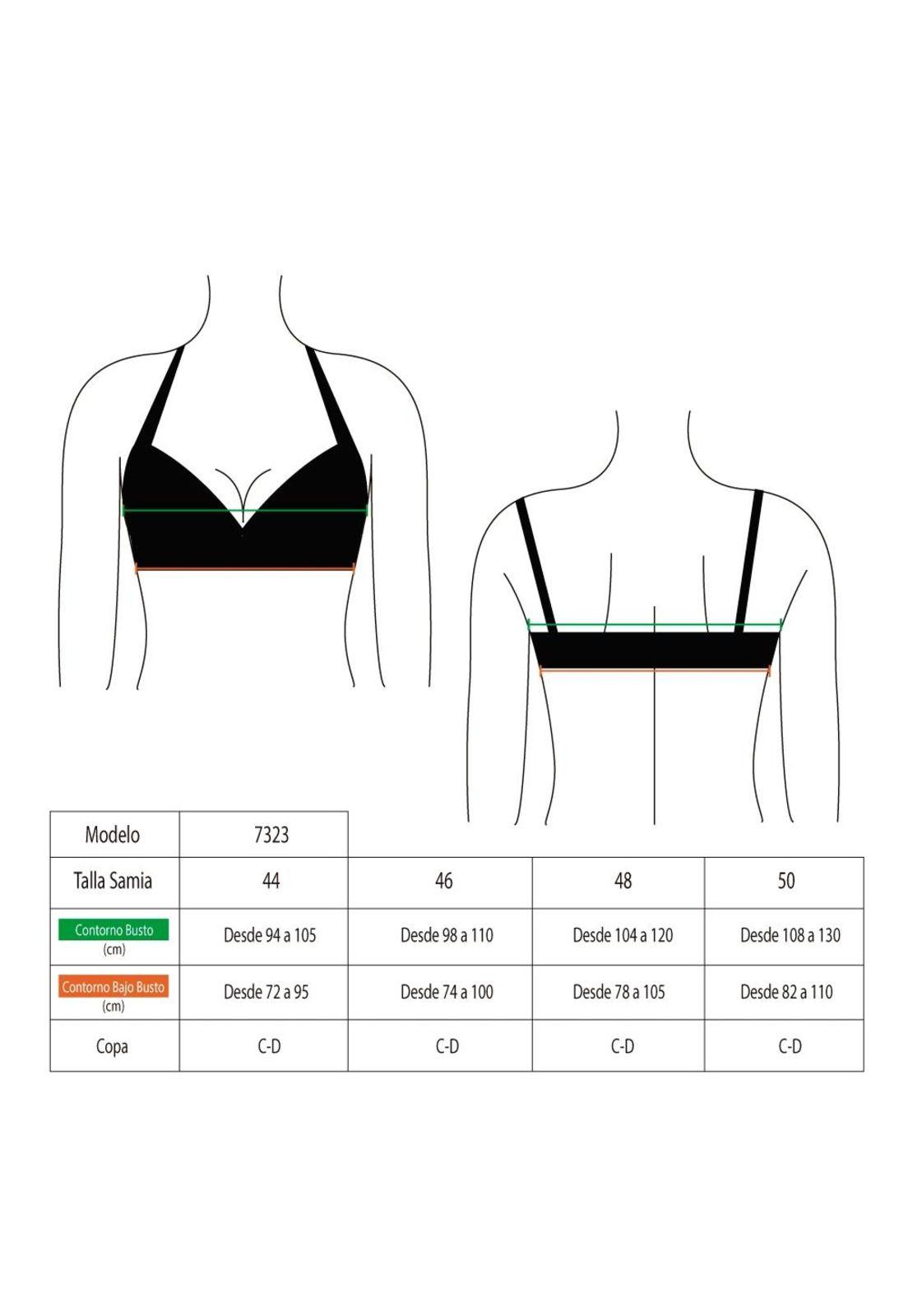 Bikini sostén con copa blanda c-d rojo brillante-2