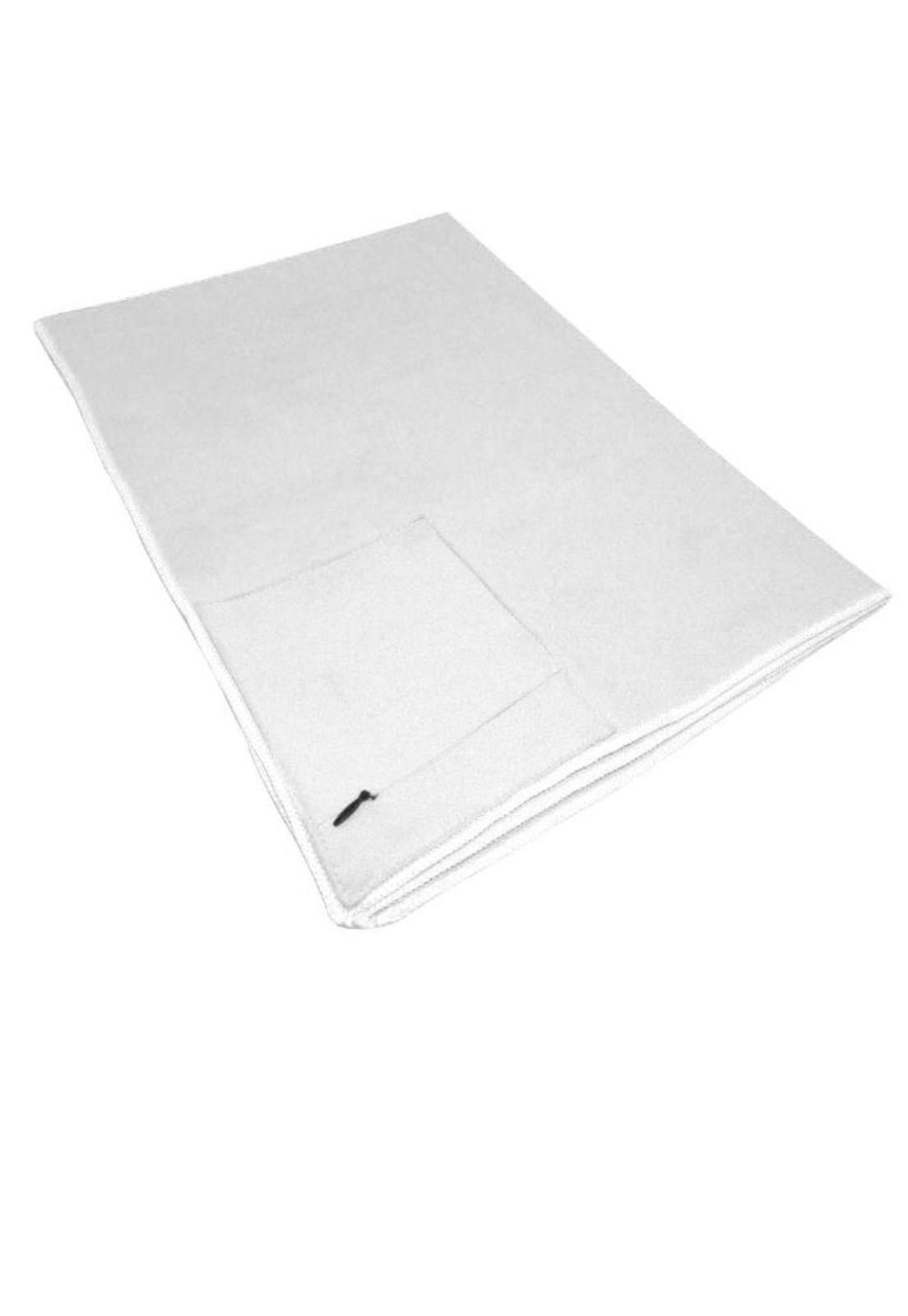 Toalla microfibra mediana 150 cm x 75 cm blanca-5