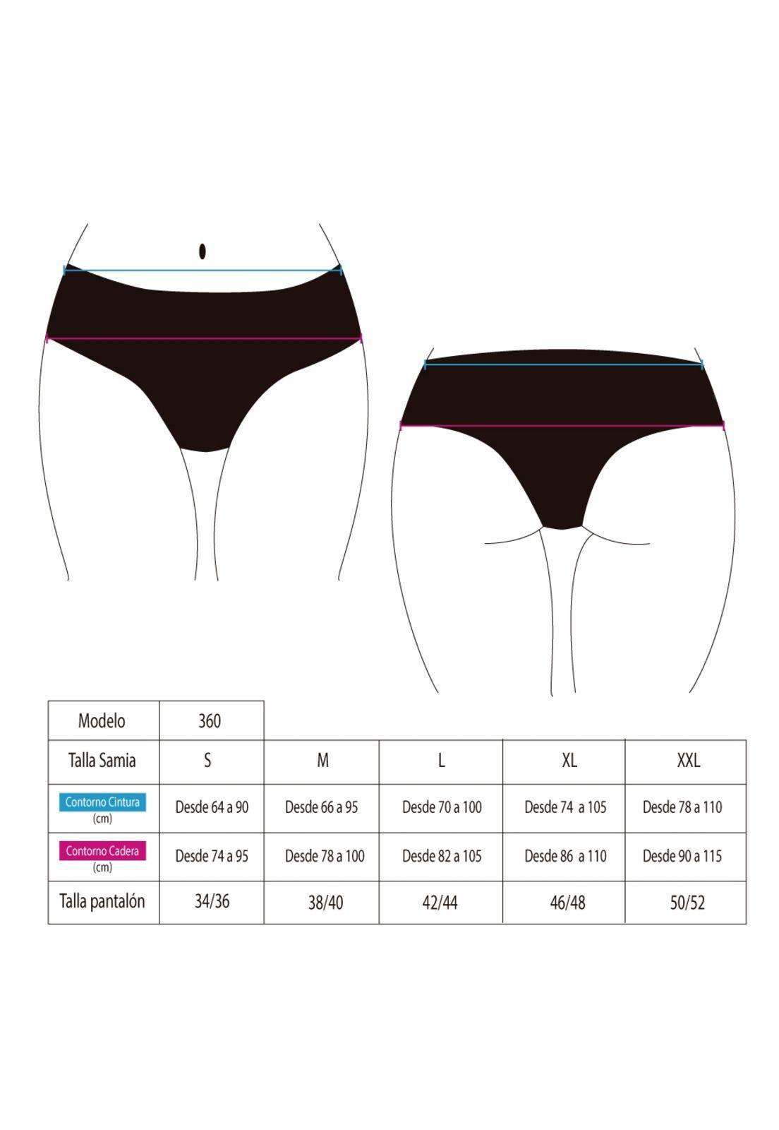Bikini calzón ajustable caderas rojo-1