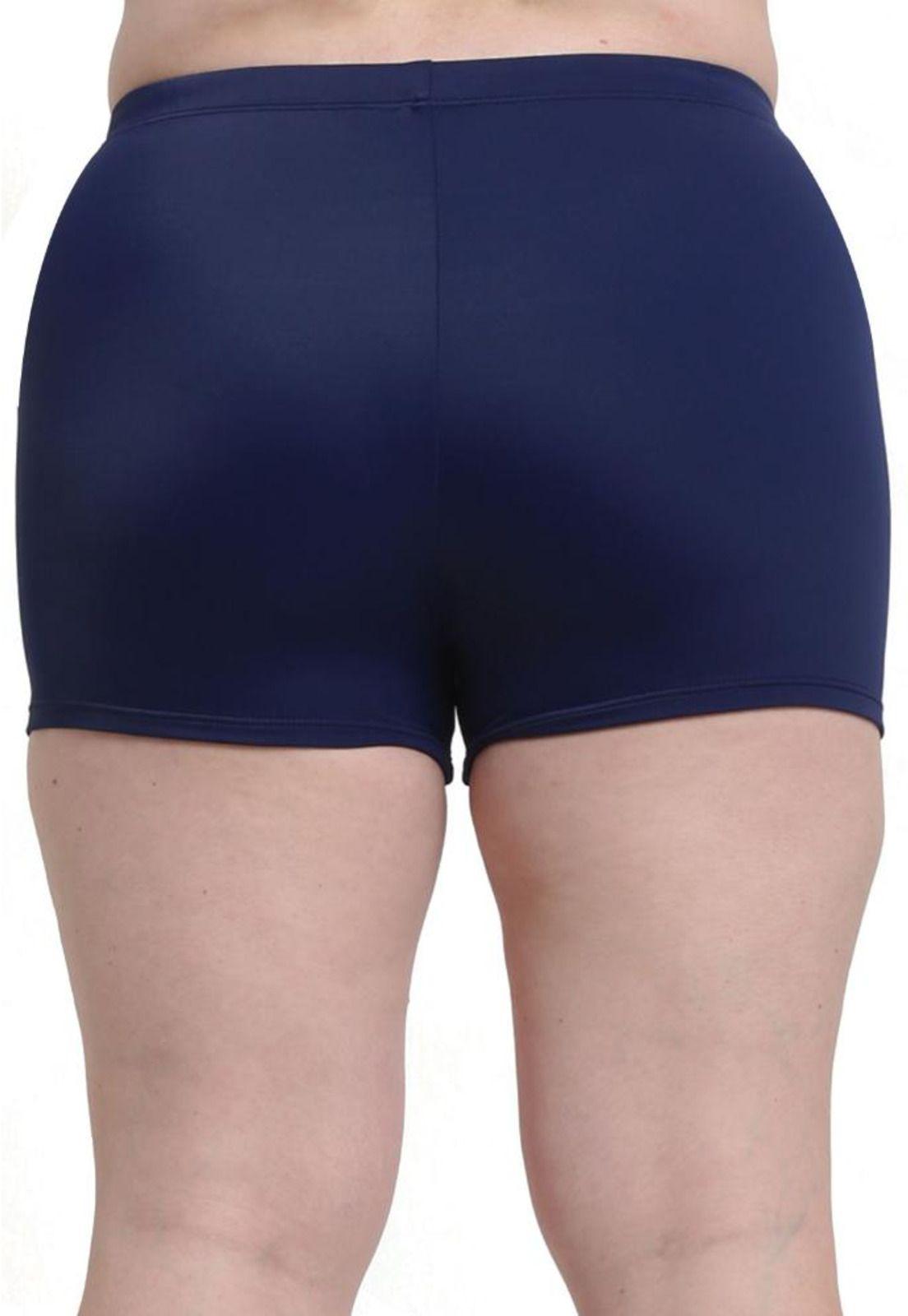 Bikini hot pants de lycra color azul-1