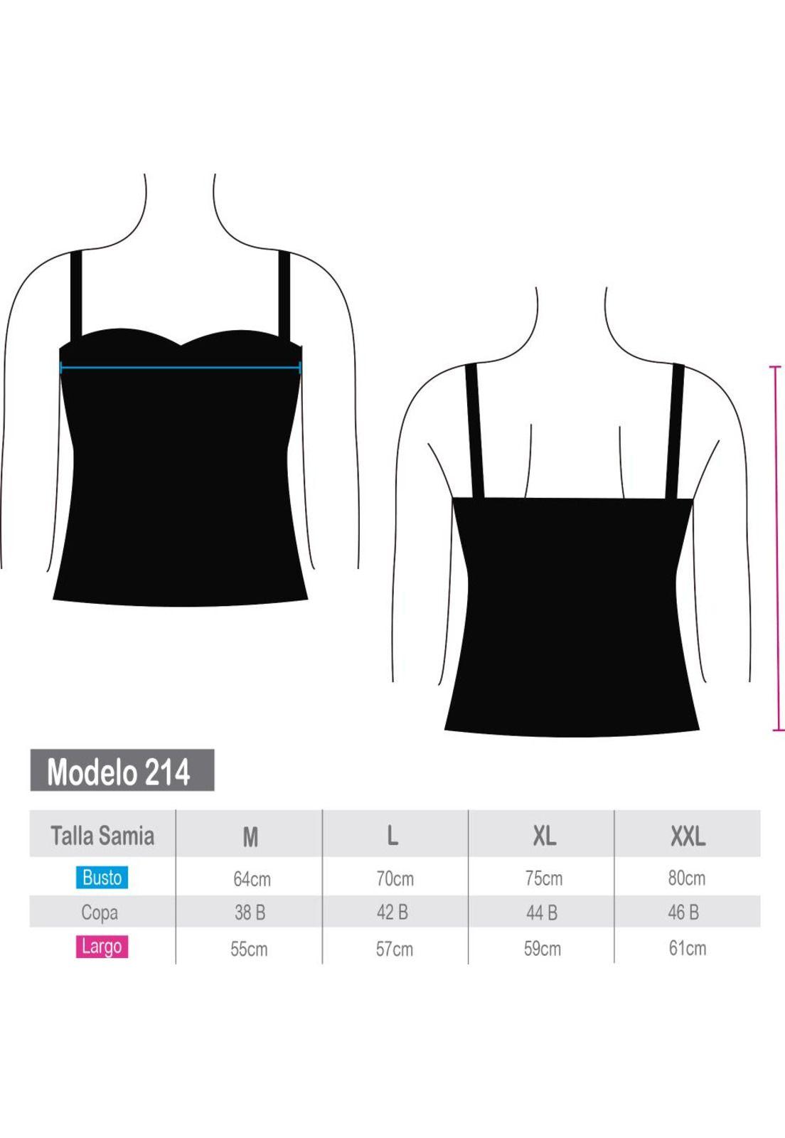 Polera tankini amarras estampado azul-3