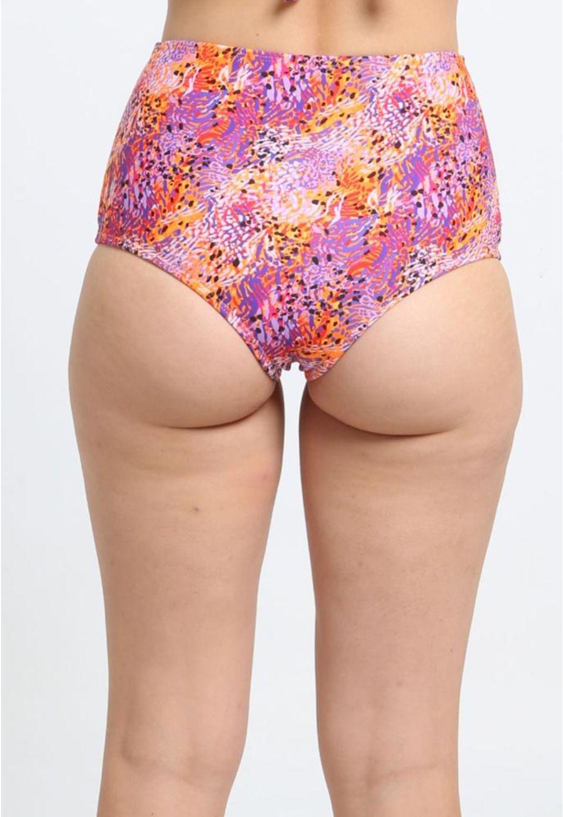 Bikini calzón pin up tanga estampado naranja-1