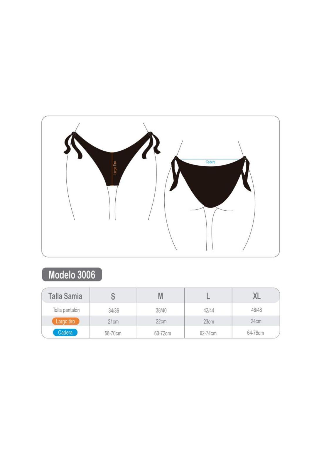 Bikini calzón clásico con amarras negro-2
