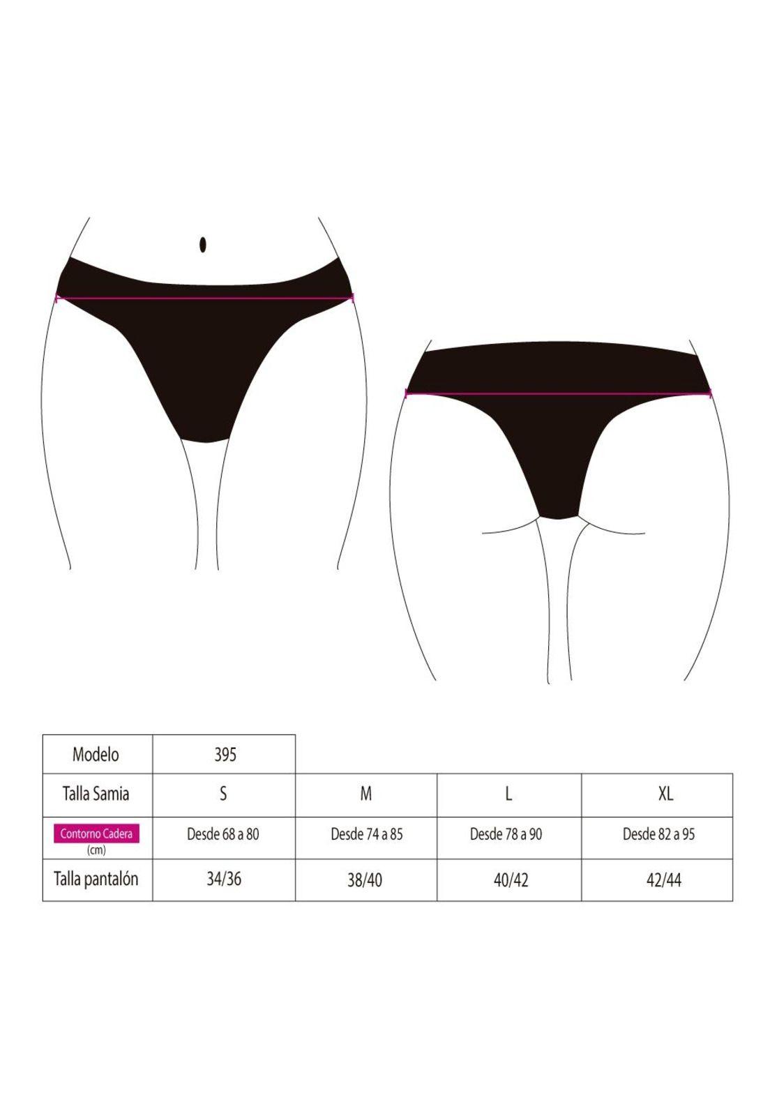 Bikini tanga alto lineas amarillas-2