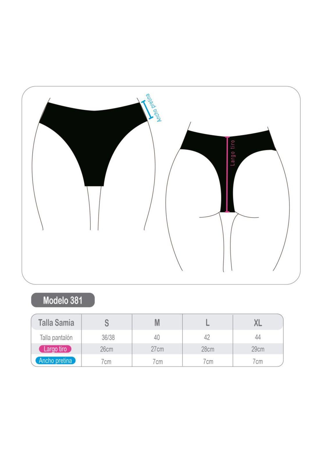 Bikini pin up tanga negro-2