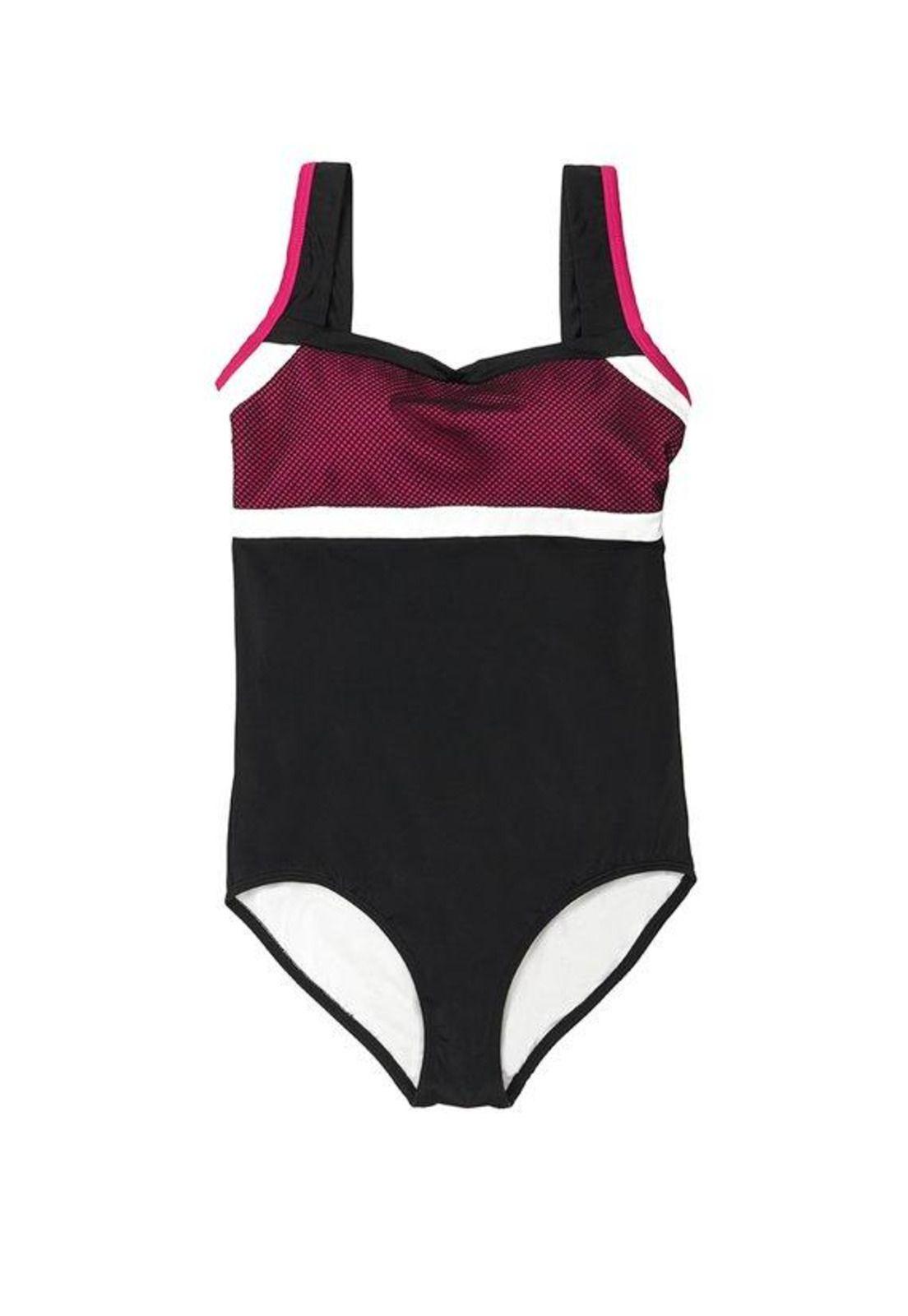 Traje de baño Deportivo copa grande fucsia-0