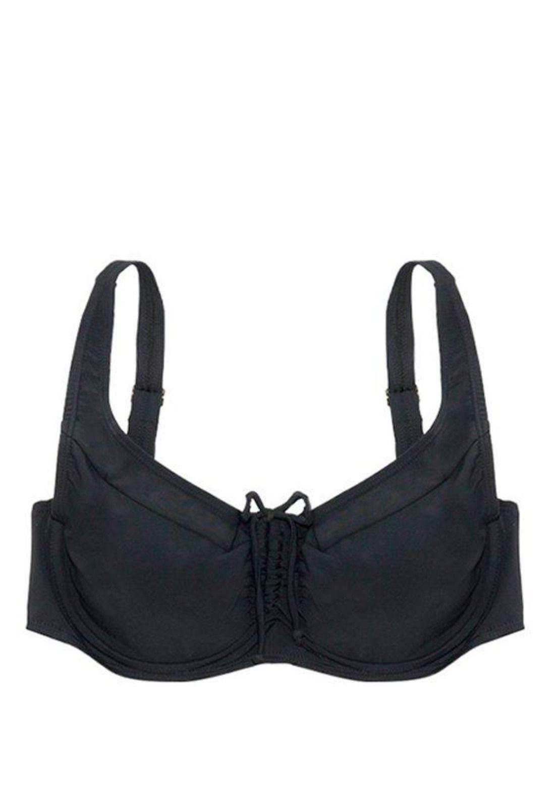 Bikini busto grande copa blanda negro-2