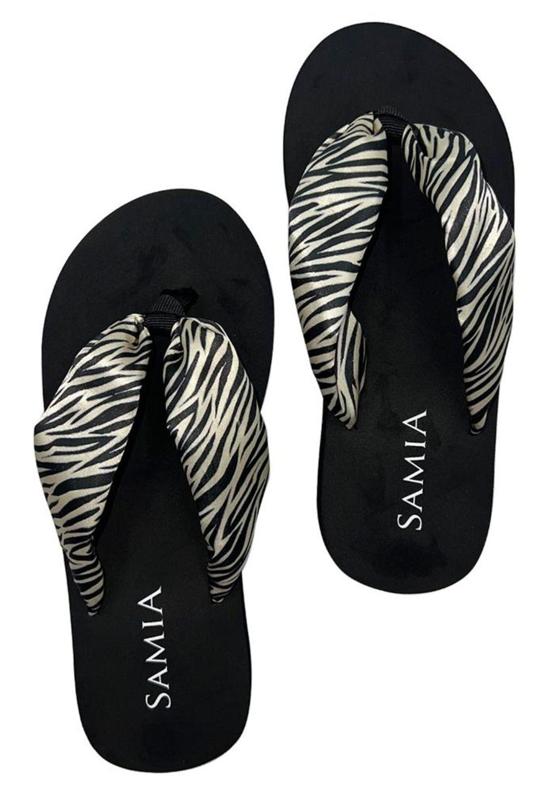 Sandalias mujer estampado zebra-0