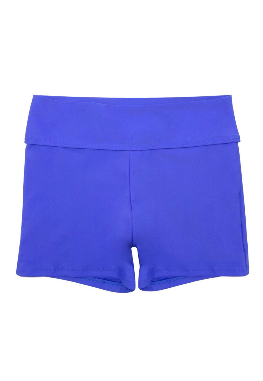 Bikini short estilo hot pant color azul-0
