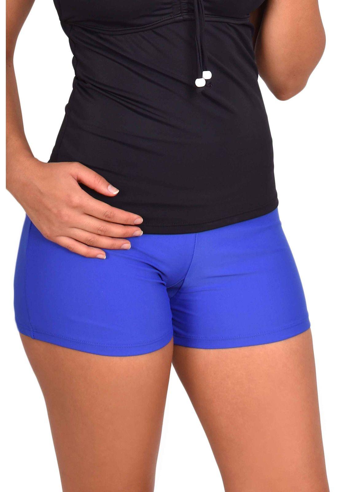 Bikini short estilo hot pant color azul-1