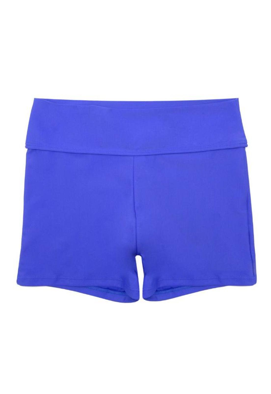 Bikini short estilo hot pant color azul-0