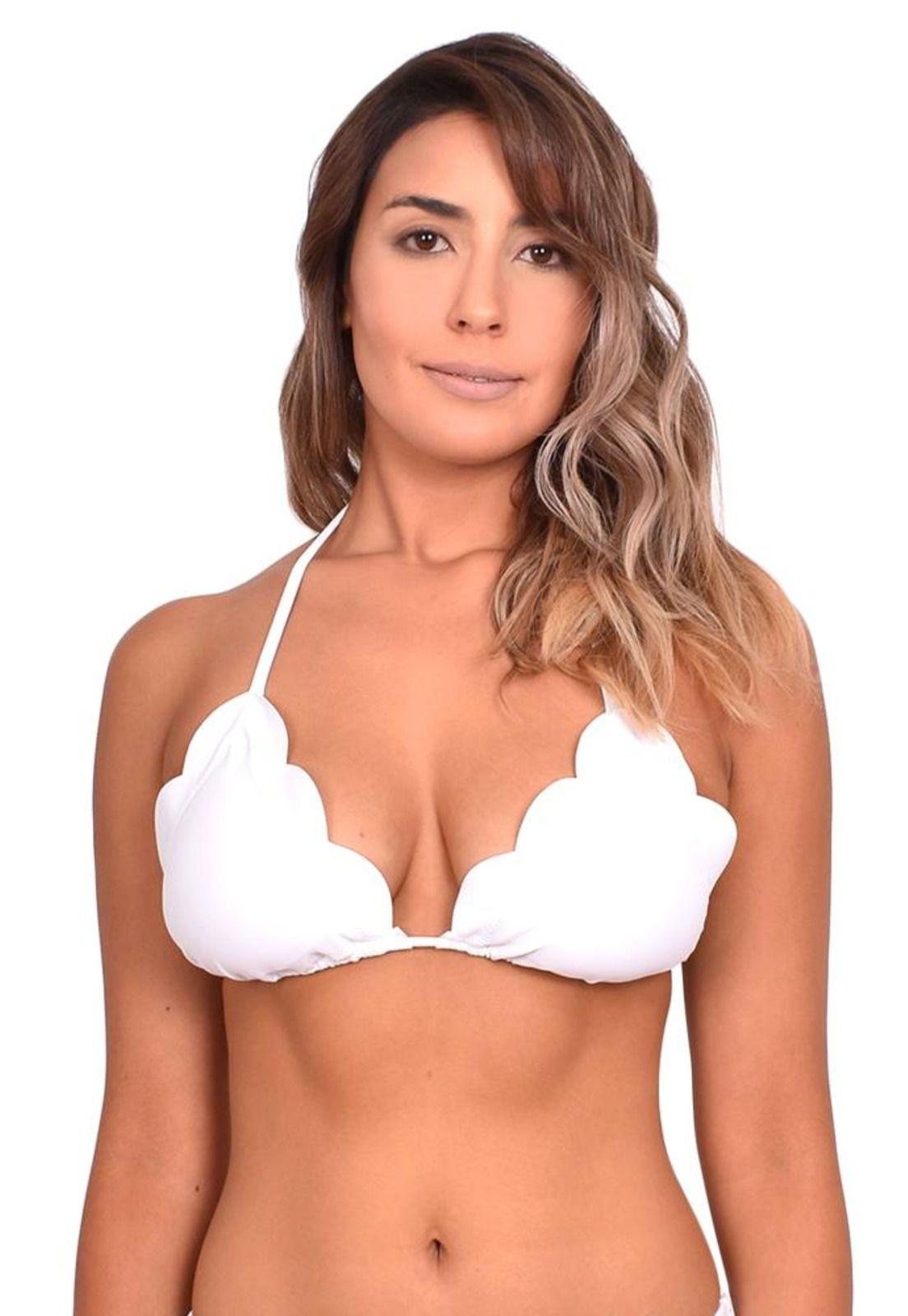 Bikini estilo triangulo con bordes ovalados color blanco-0