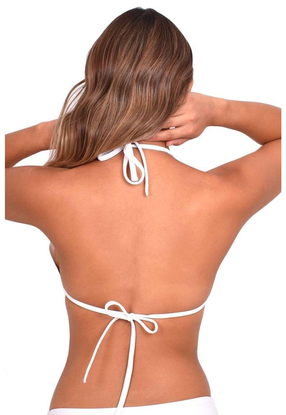 Bikini estilo triangulo con bordes ovalados color blanco-1