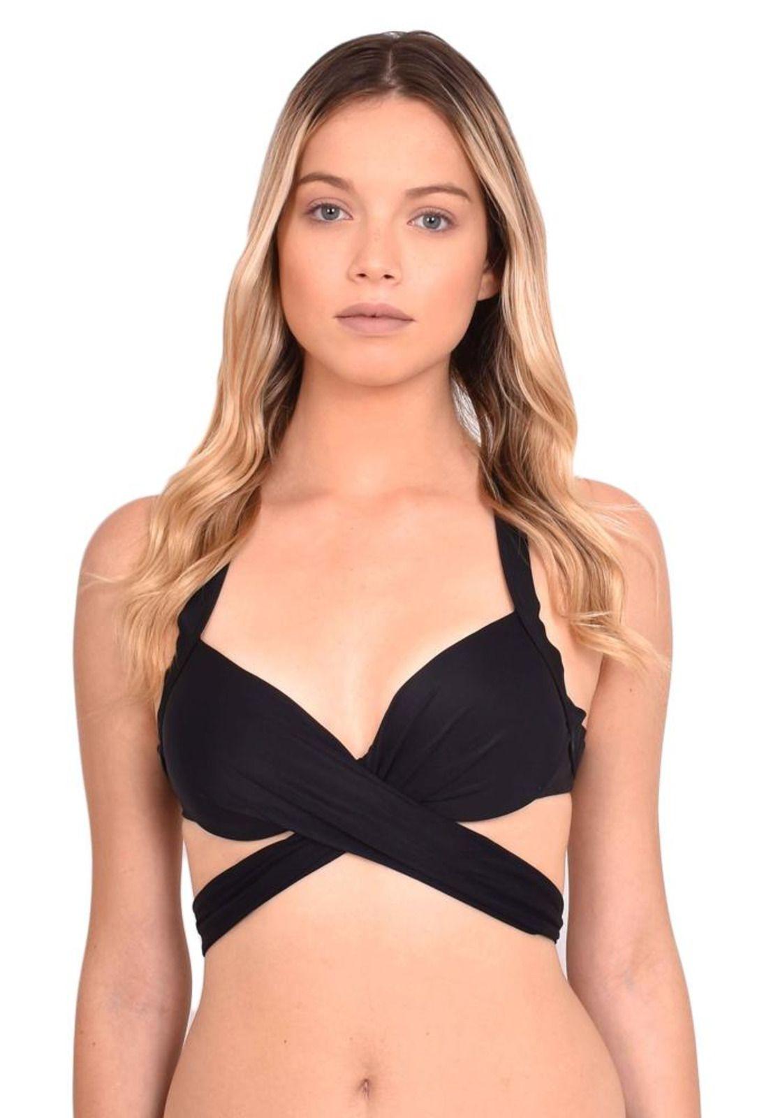 Bikini cruzado negro-0