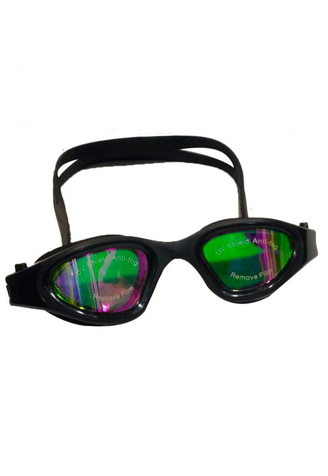Lentes de natación espejados verde-0