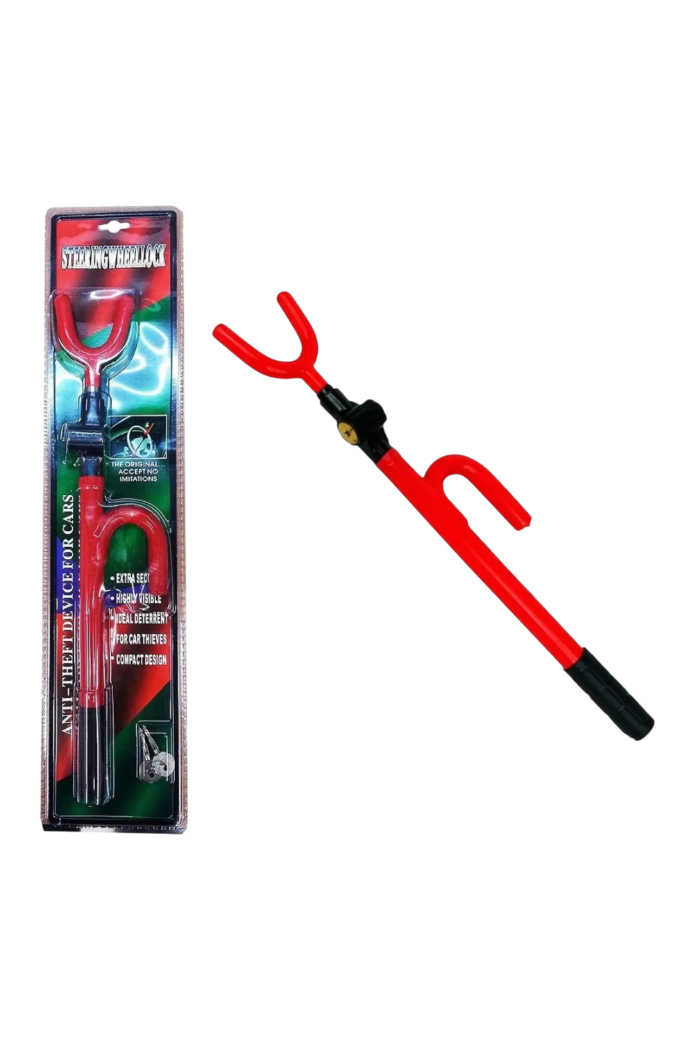 Tranca Seguridad Volante Traba De Dirección-0