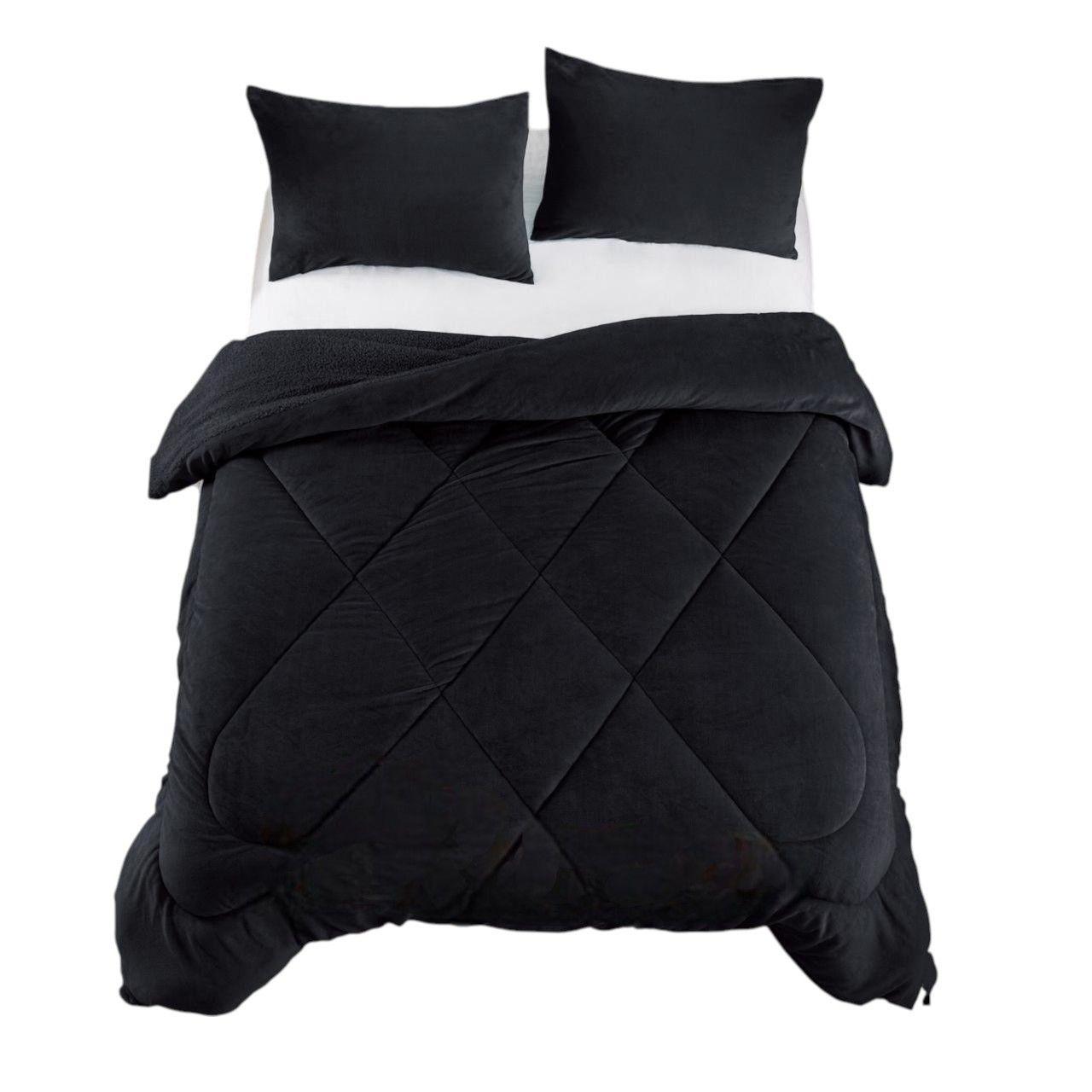 Plumon Con Chiporro plush 1.5 Plazas + 1 Fundas De Almohadas-2