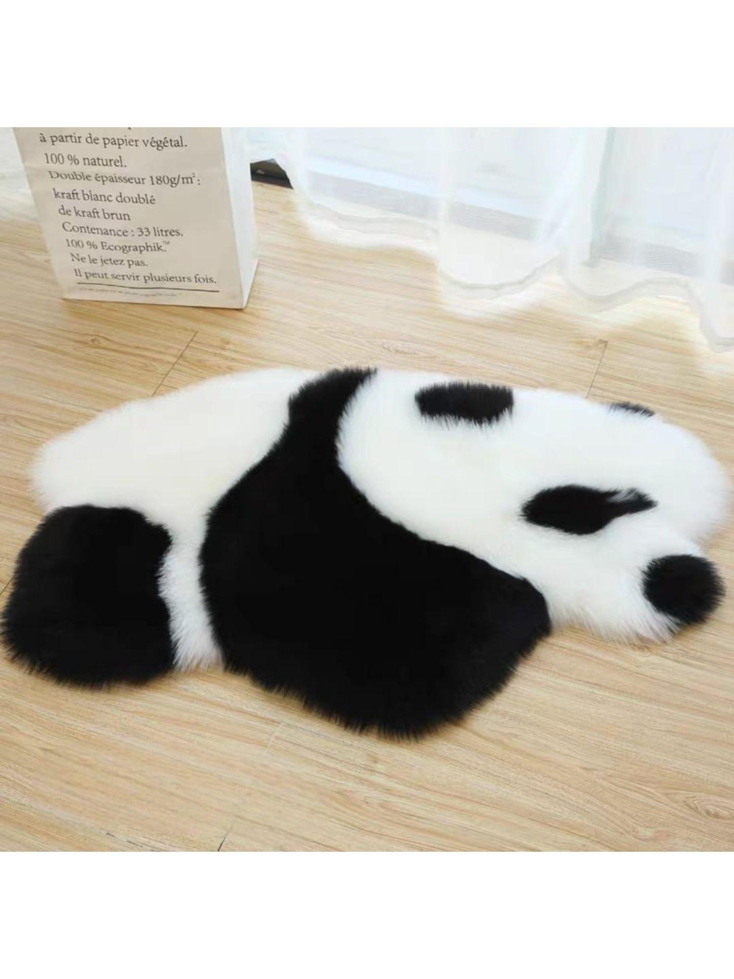 Alfombra de Felpa Peluda diseño Oso Panda-0