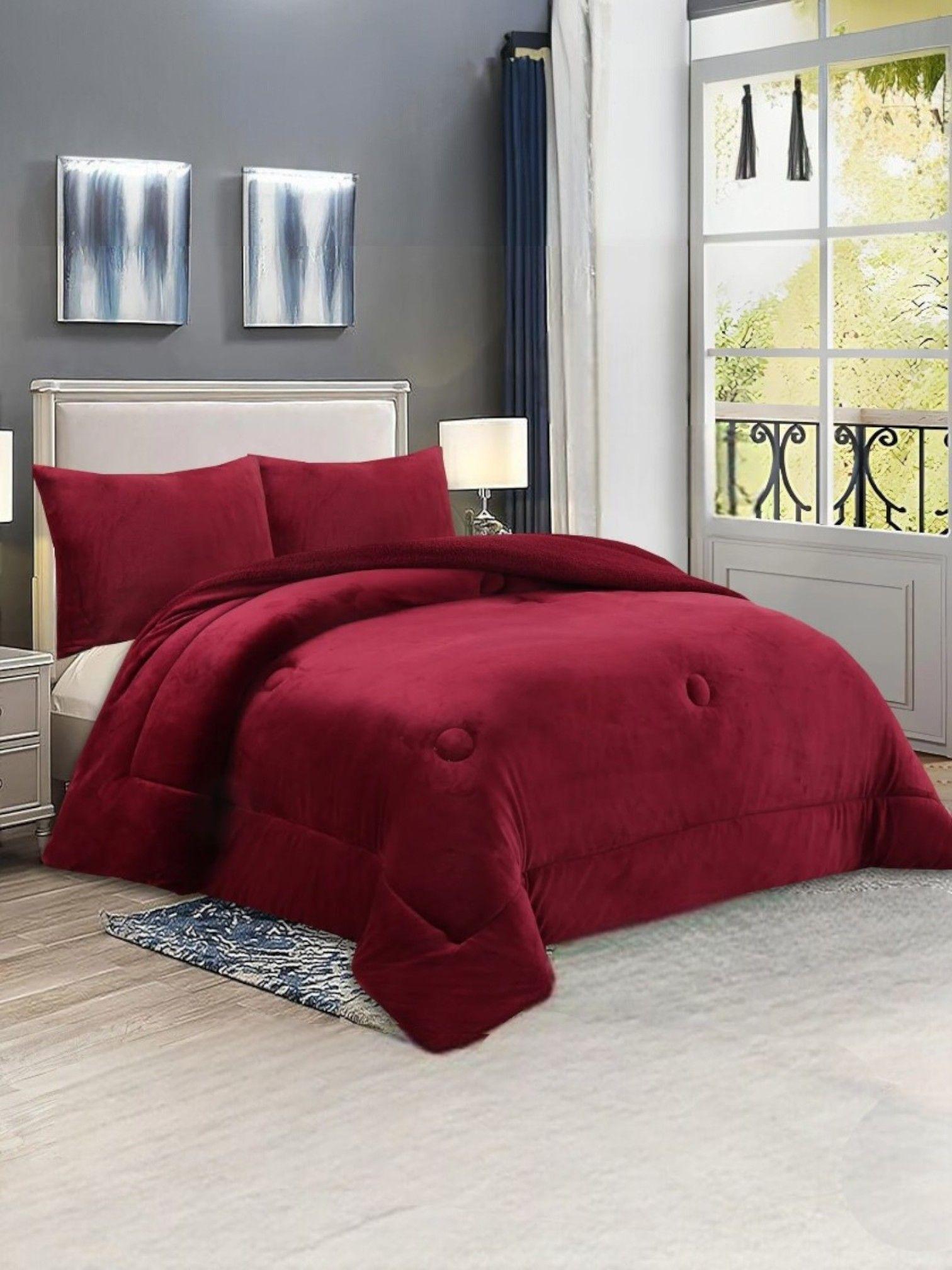 Plumon Con Chiporro plush 2 Plazas + 2 Fundas De Almohadas-1