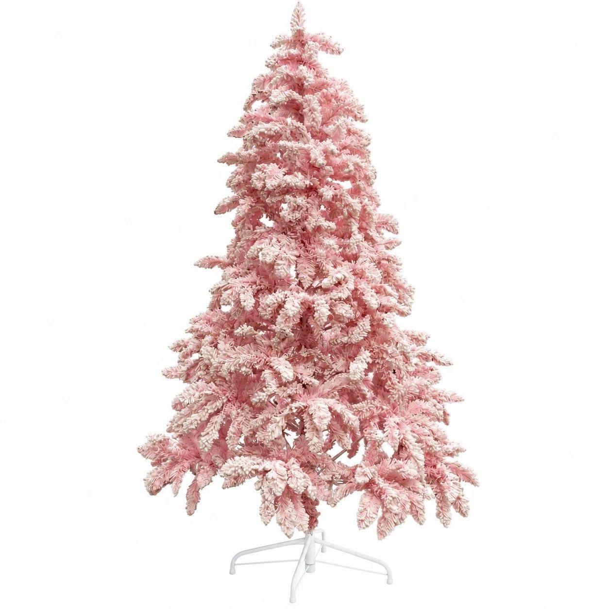Arbol Pino De Navidad Rosa Nevado 180CM SDS64-0