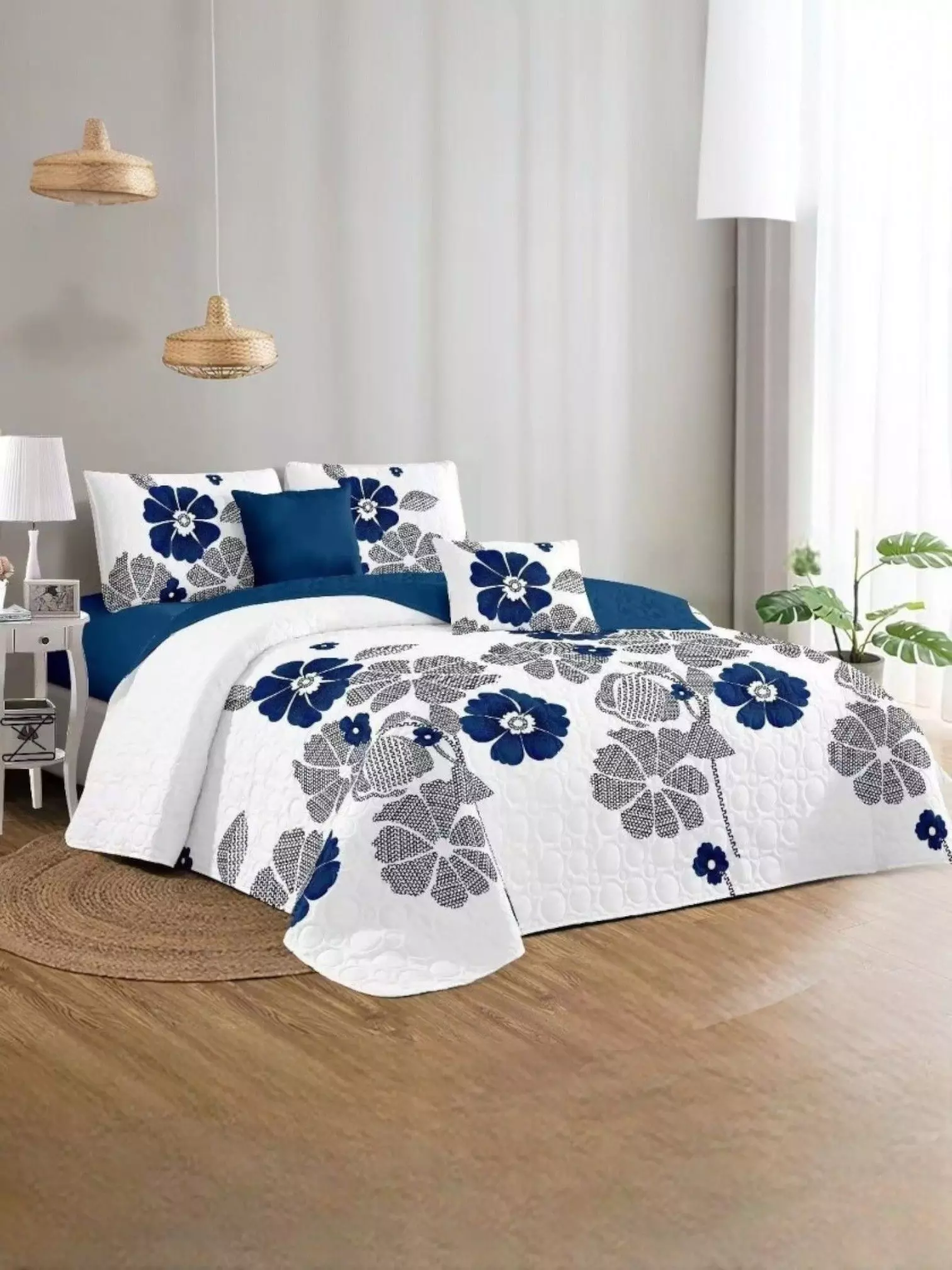 CUBRECAMA QUILT DE VERANO TF CON DISEÑO 2 PLAZAS 07-1