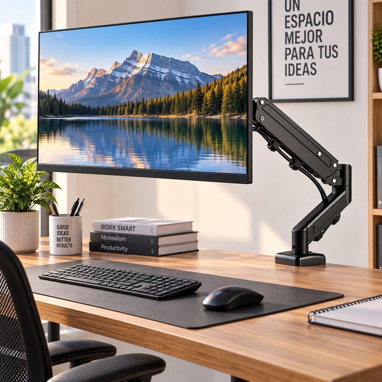 Soporte Base de Escritorio para Monitor de 17 a 37 Brazo Ajustable Articulado-1