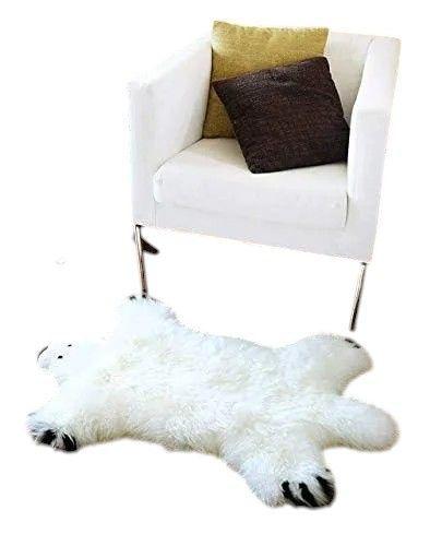 Alfombra de Felpa Peluda diseño Oso Acostado-1