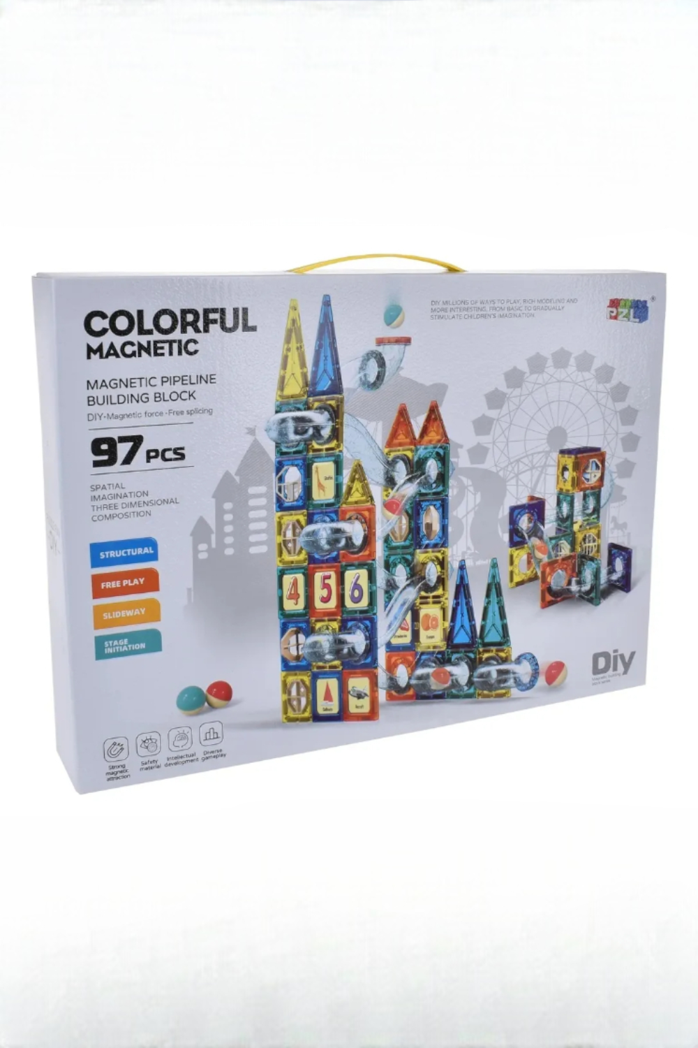 Bloques Magneticos Para Armar 97 Piezas-2