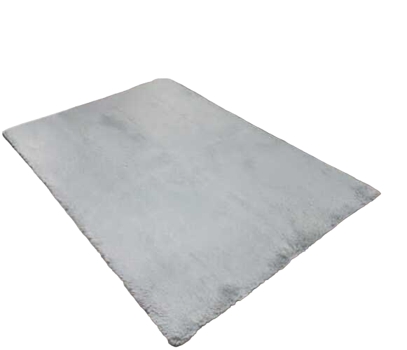 Alfombra Pelo Corto Gris 200x240cm-0