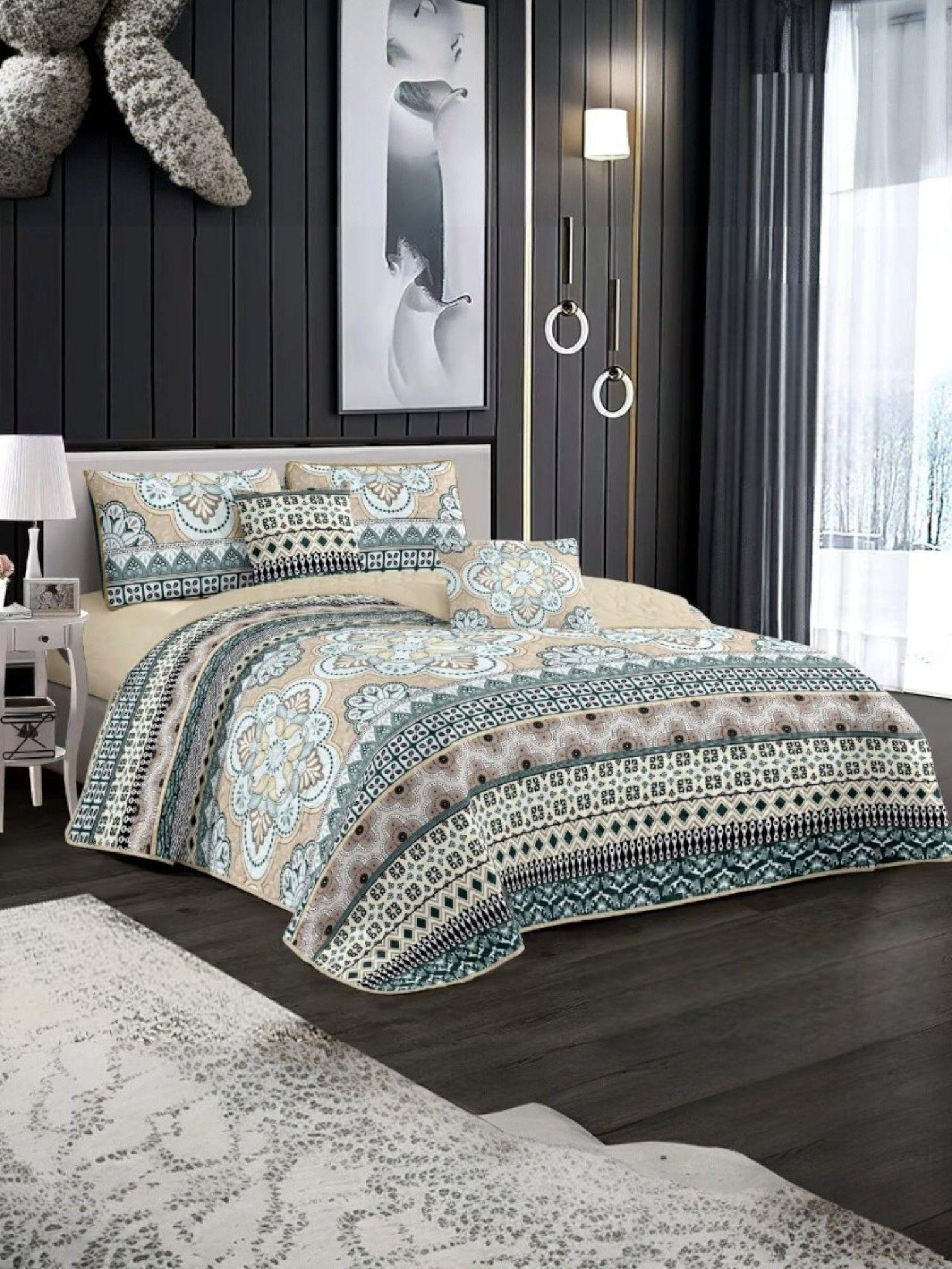 CUBRECAMA QUILT DE VERANO CON DISEÑO TF KING 25-1