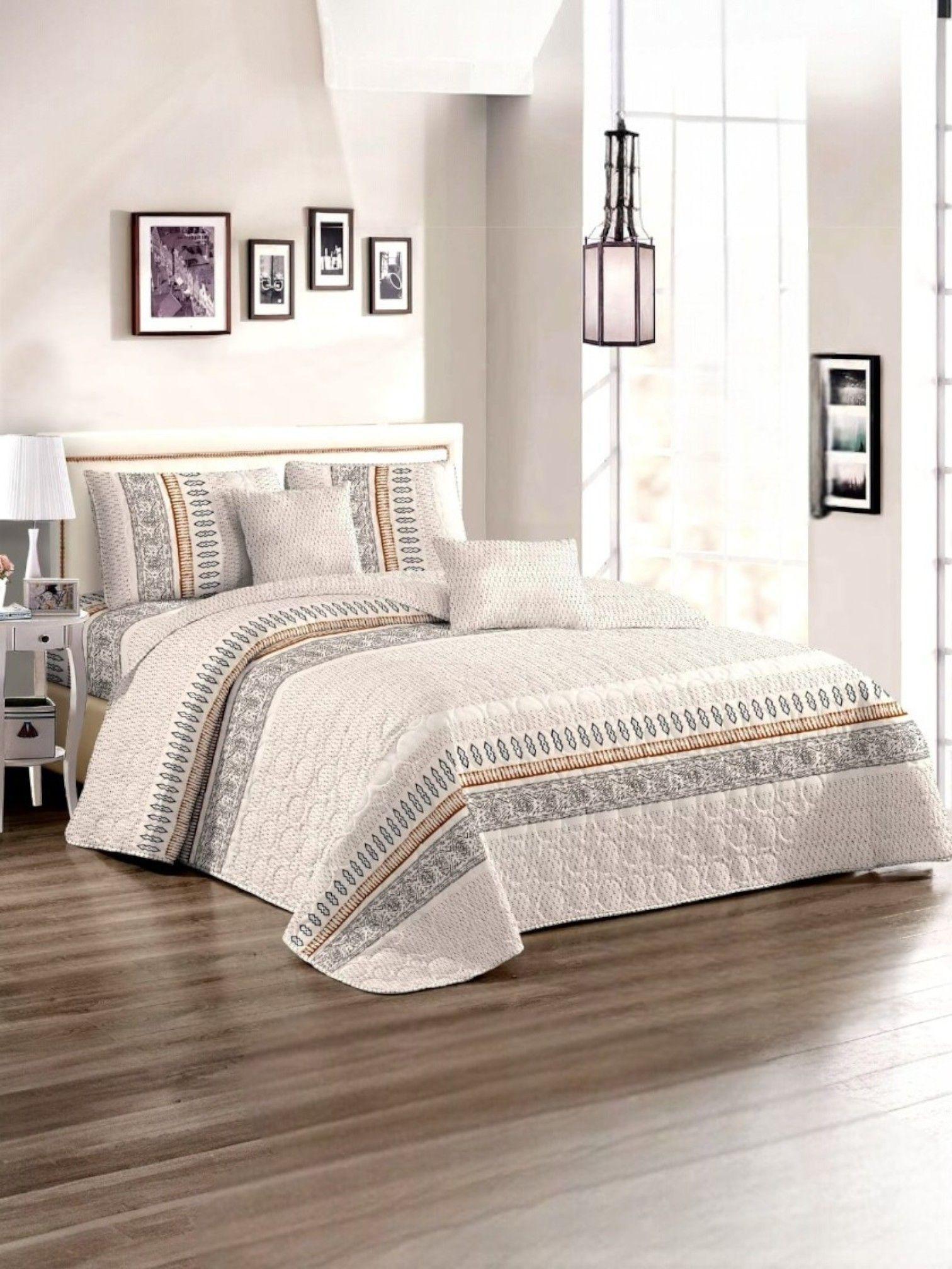 CUBRECAMA QUILT DE VERANO CON DISEÑO TF KING 24-1