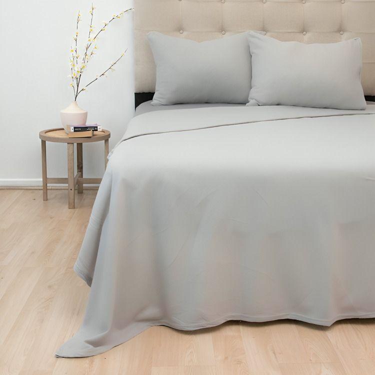 Sábanas Polar Lisa Composé 2 Plazas / Bicolor Gris – Doral-2
