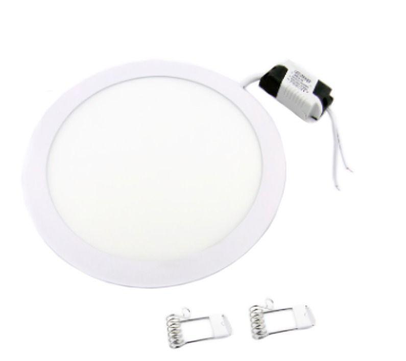 FOCO LED PANEL 18 WATT EMBUTIDO REDONDO LUZ FRIA PARA CIELO FALSO -0