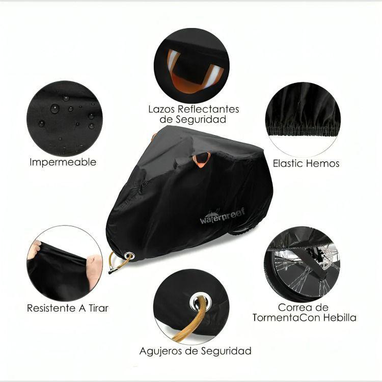 Carpa Cobertor Funda Para Bicicleta Impermeable 110 X 200cm-1