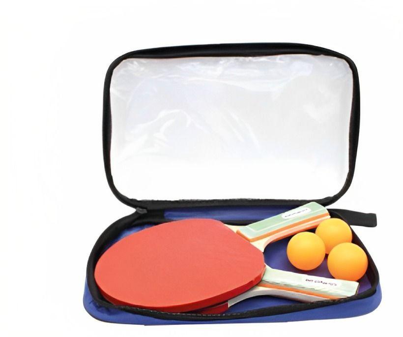 SET DE PALETA DE PING PONG, INCLUYE 3 PELOTAS-0