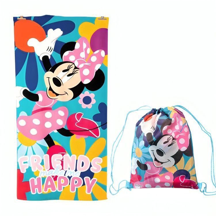 TOALLA PLAYA MF C/BOLSO 70x140 MINNIE HAPPY-0