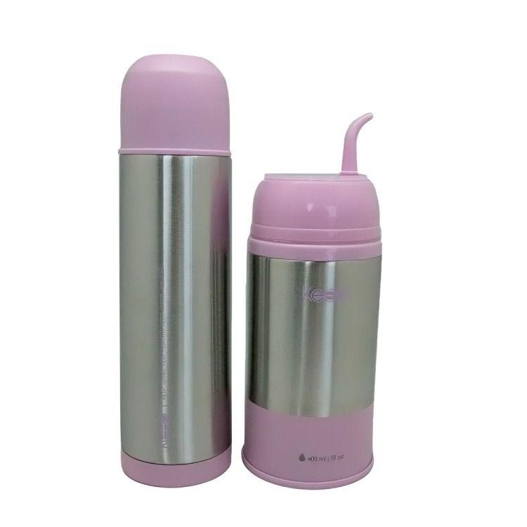 Set Termo Mate + Termo Bala Keep Rosa-0