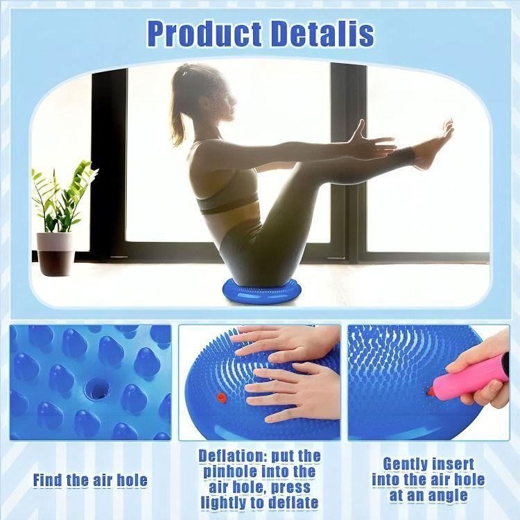 Cojín Autismo Sensorial Propioceptivo Yoga Balones +inflador-5