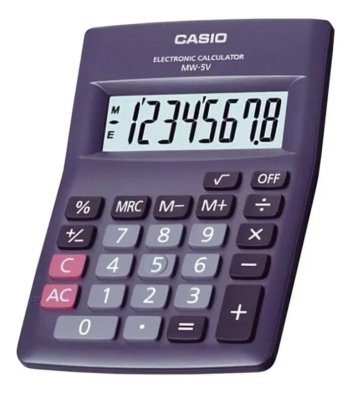 mini Calculadora CASIO 8 diguitos MW-5V-2