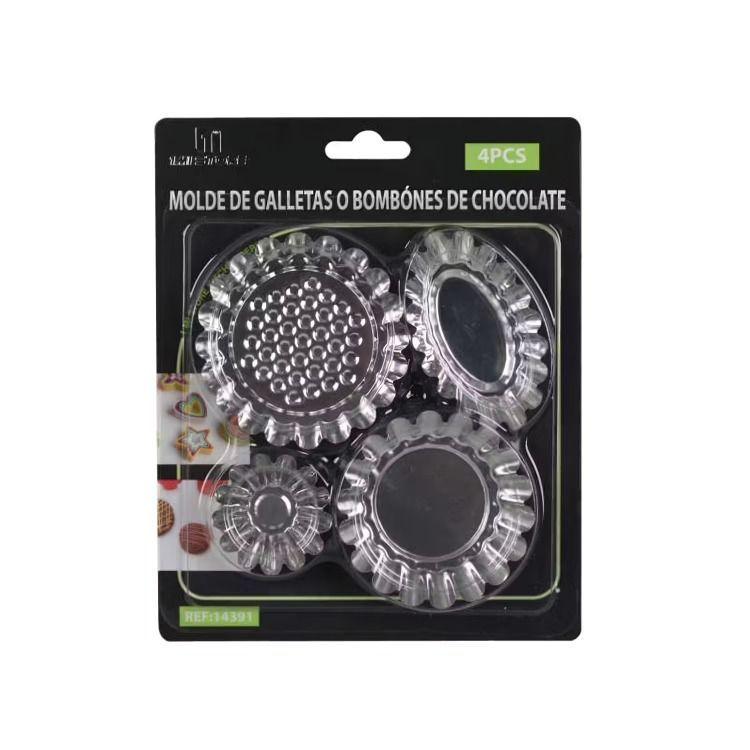 Set De  Moldes Para Tartas Metálico-2