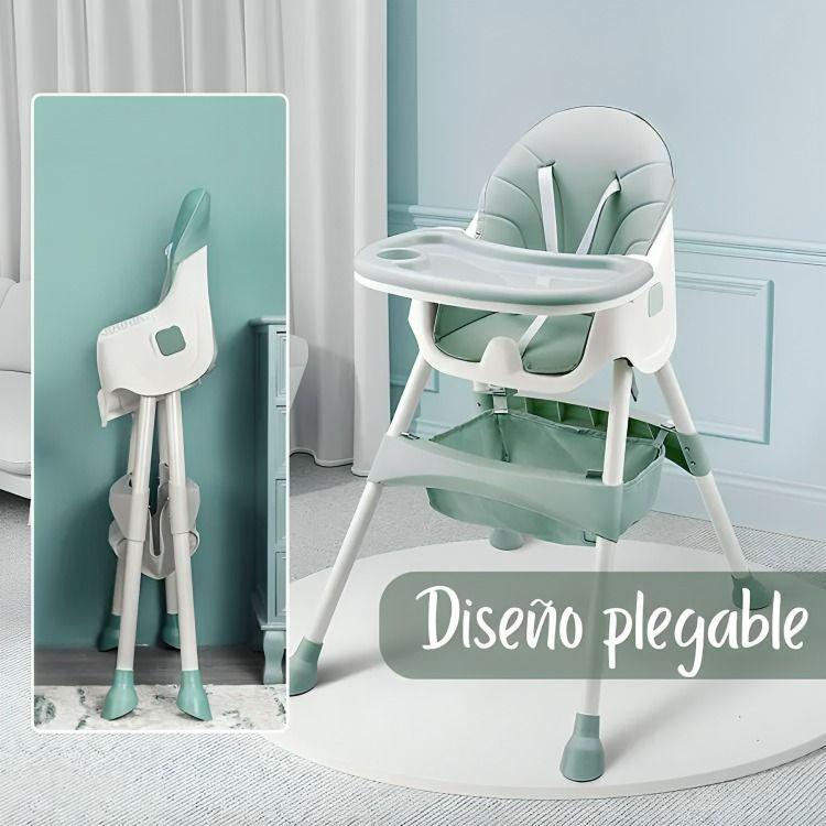 Silla De Comer infantil 2 en 1 plegable-3